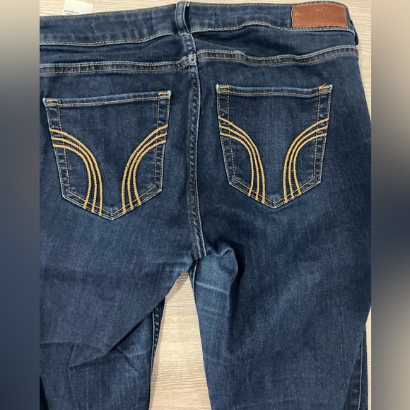Hollister low rise super skinny dark jean leggings size 7 / 28 long - Picture 4 of 5